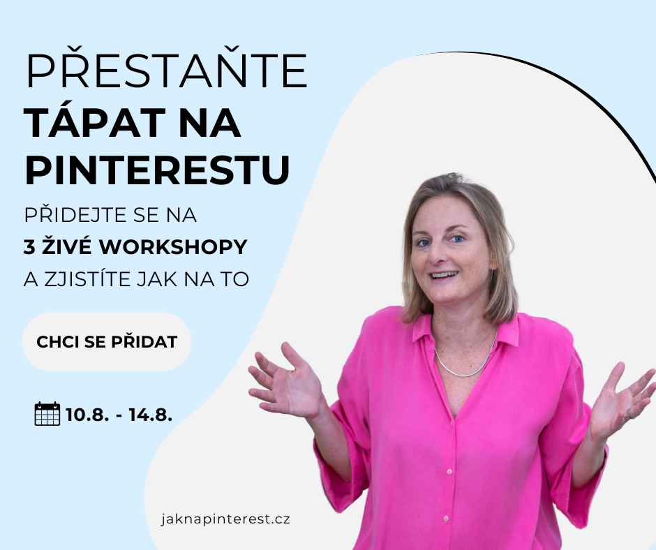 letní workshopy Pinterest