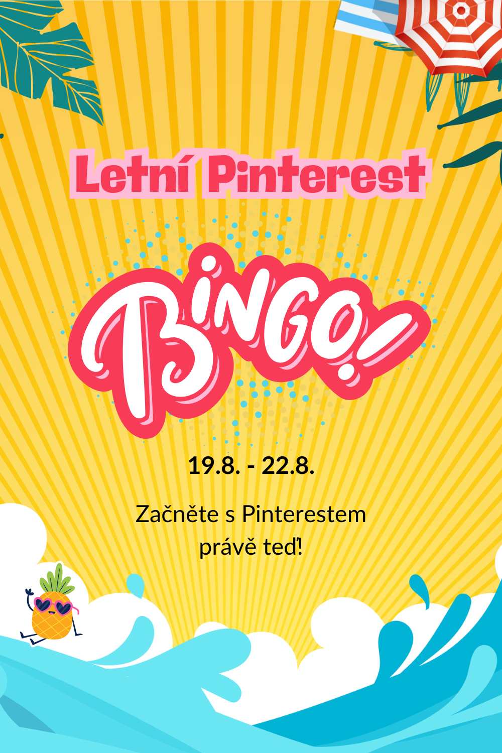 Bingo Pinterest letní výzva pro podnikatele