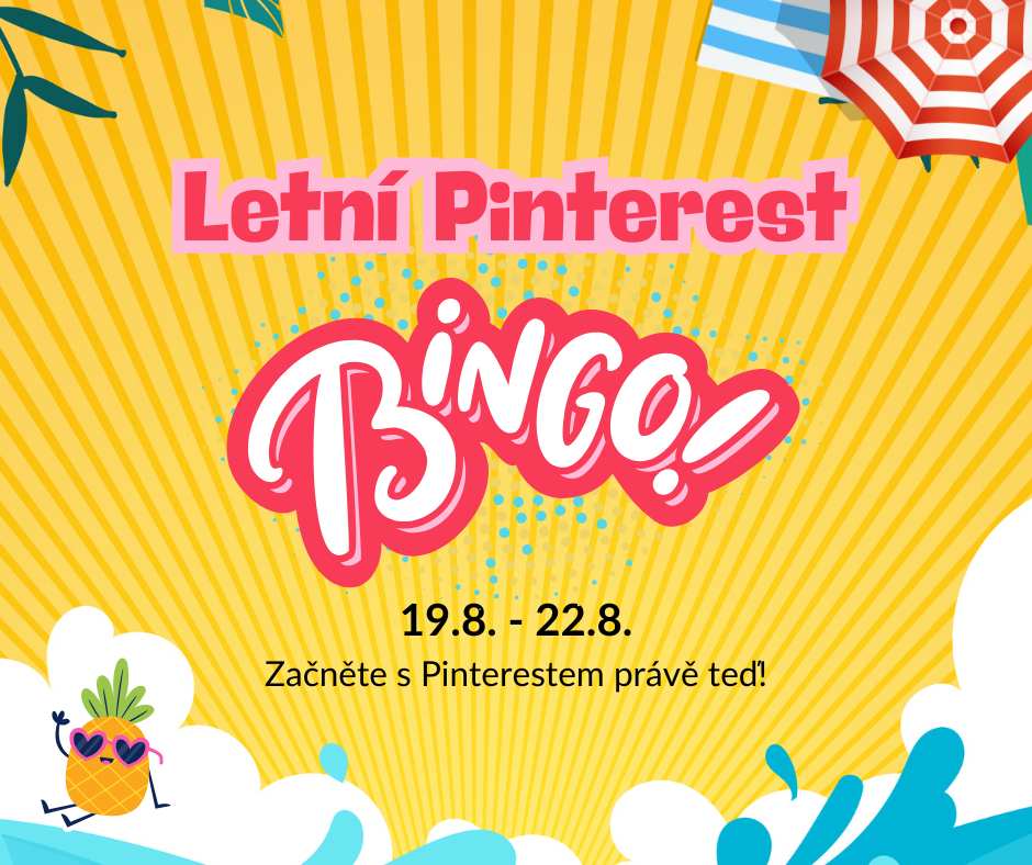 Bingo Pinterest letní výzva pro podnikatele